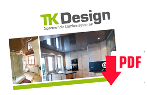 Flyer, Informationsmaterial Spanndecken und Decken Systeme aus Siegen